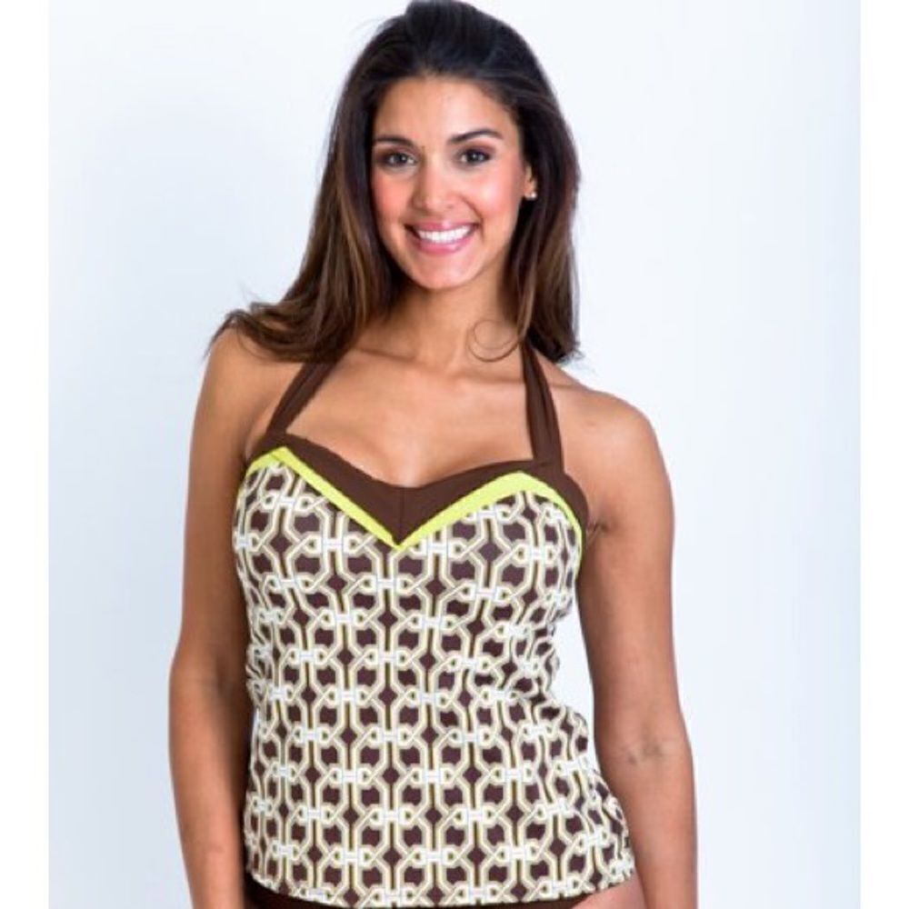 New IT FIGURES Tummy Thinner Padded Tankini Top 8